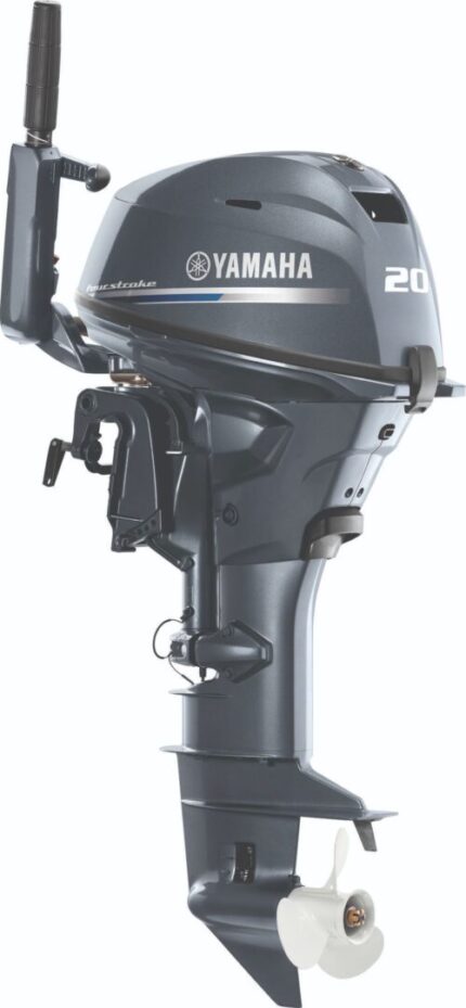 F20SMHB Yamaha 4 Stroke 20hp Short Shaft, Manual Start, Mechanical Trim & Tilt System, Battery-Less Electronic Fuel Injection, Tiller Handle PORTABLE OUTBOARD FOR SALE